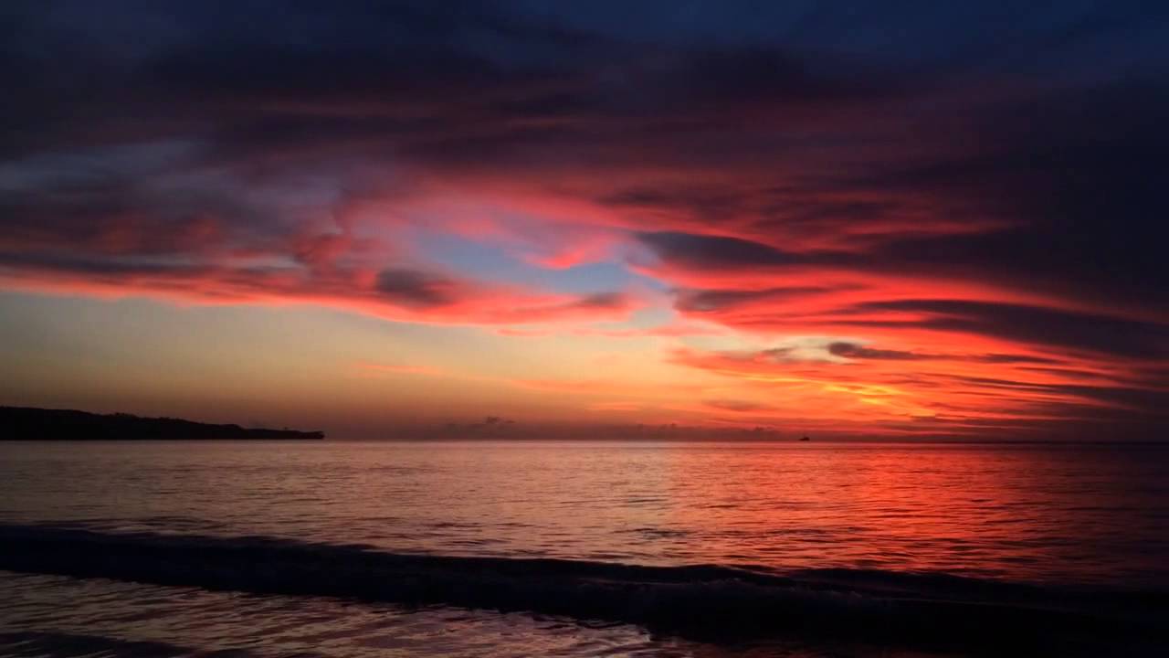 Amazing sunset. Jimbaran beach on Bali