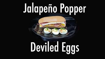 Jalapeño Popper Deviled eggs