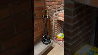 A Small Fireplace Upgrade That Looks Good Lichamp Fireplace Tools Set, 5-Pieces Indoor Outdoor Sturd