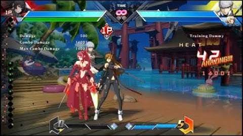 BBTAG Izayoi/Blake 14k DP punish cross combo