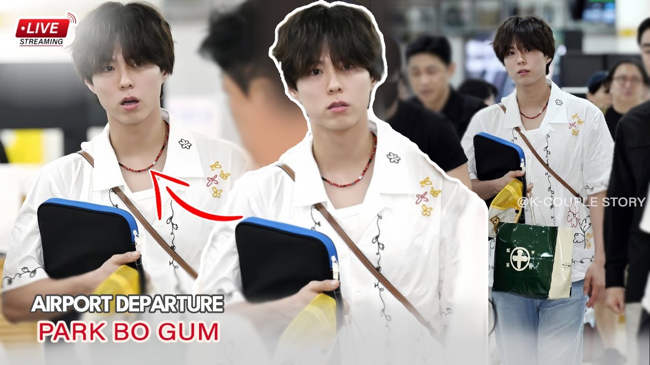 📍Park Bo-gum Returns to Korea, Radiating Innocent Charm at Gimpo