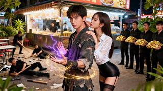 窮小子吃夜宵救下被欺負的美女，怎料他是扮豬吃老虎的龍王，美女總裁慧眼識珠帶他回家，貼在耳邊喊：哥哥，這輩子我嫁定你了#drama #爽剧 #英雄本色 #男频 #短剧 screenshot 5