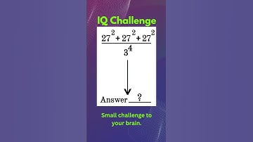 IQ Math Challenge | #mathchallenge #trickymaths #viralmaths #mathproblems #iqtest