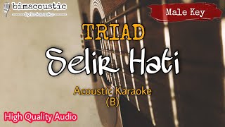 Selir Hati - TRIAD - Male Key (Akustik Karaoke)