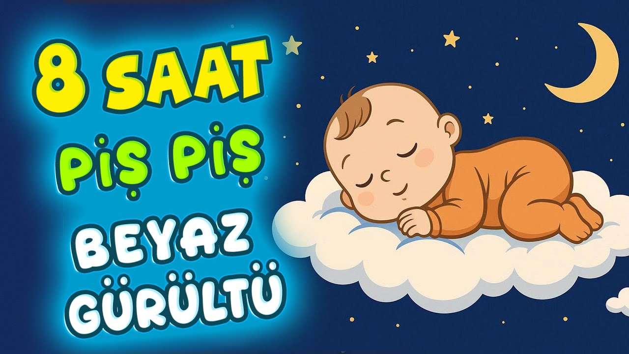 8 SAAT Beyaz Gürültü Piş Piş - Ninni TV