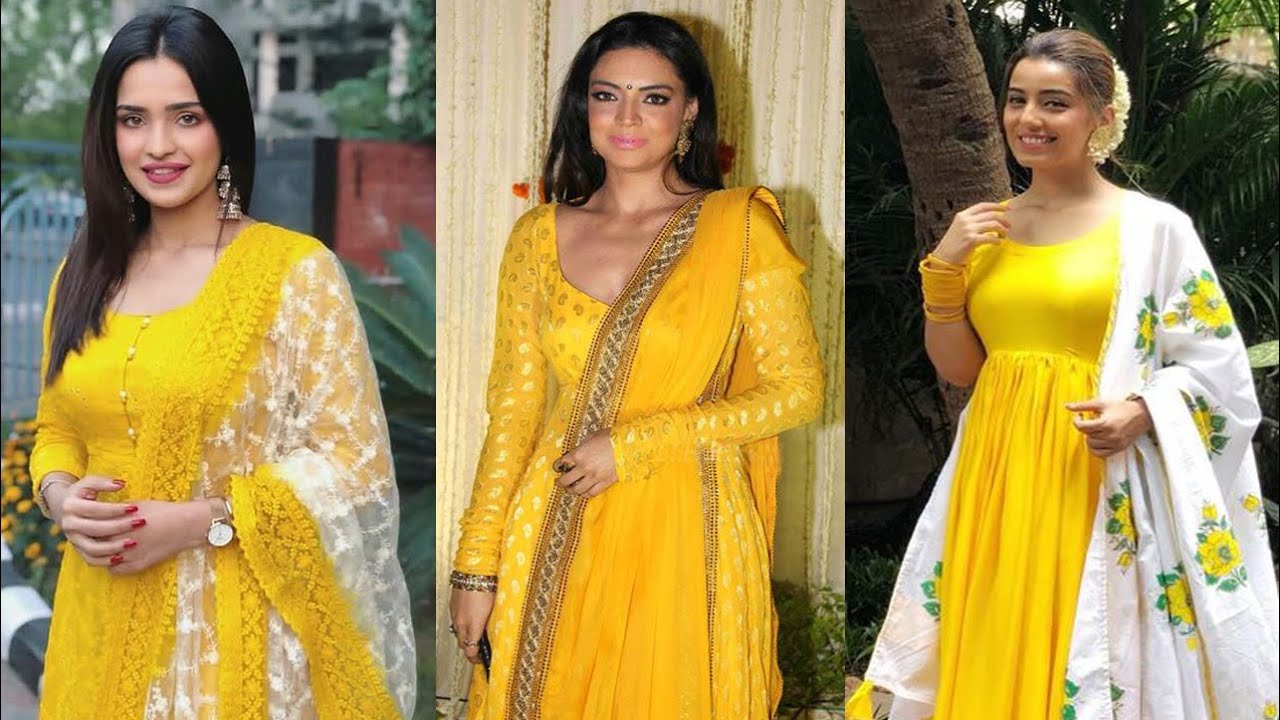 How to style YELLOW KURTIS, YELLOW KURTI IDEAS, Simple Yellow kurti designs  for casual wear - YouTube