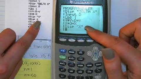 Eulers Method Calc Program