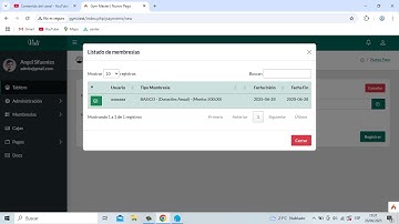 14. 🎥 Sistema de Gimnasio con PHP 8 y MySQL - Registro de Pagos y Vencimiento en CodeIgniter 4 💳📅