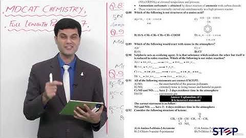 STEP Mock Test Discussion No.1 - Chemistry
