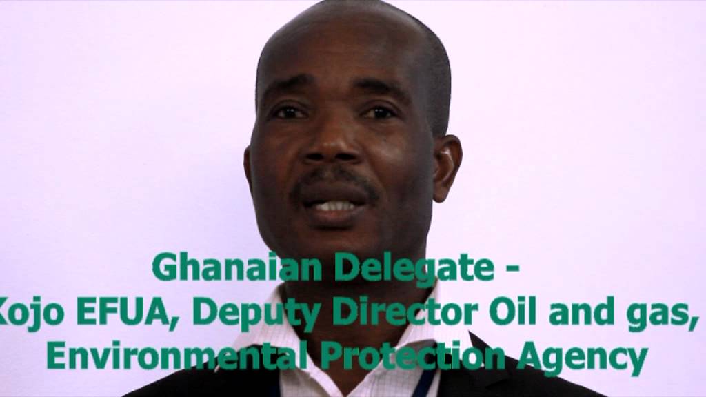 Ghanaian Delegate Kojo Efua, Deputy Director Oil and gas, Environmental