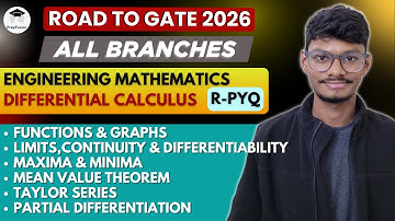 🔥GATE R-PYQ Engineering Mathematics || Differential Calculus || ONE SHOT  || PrepFusion