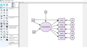MIMIC structural equation modeling in AMOS | Multiple causes multiple indicators