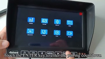 How to pair the wireless side view camera with monitor?