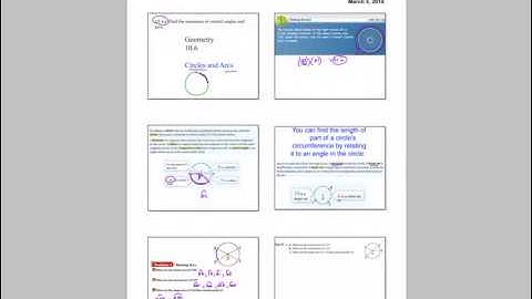 Unit 10 LT 4 arc length