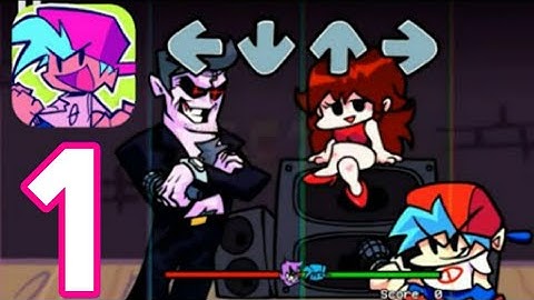 Friday Night Funkin FNF Boy Music Adventure - Gameplay Walkthrough Part 1 - Tutorial, Week 1-2 (iOS)