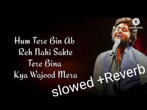 Hum Tere Bin ab Reh nahi Sakte  slowed  Reverb   Arijir singh  Aashiqui 2 