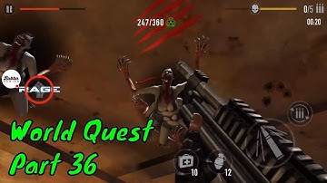 MAD ZOMBIES : Offline Zombie Games-World Quest Part 36-Gameplay Walkthrough-(Android-iOS)