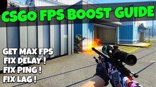 CSGO MAX FPS Boost Guide / HUGE FPS Increase With Any Setup! ( Fix Stutters & Lag )