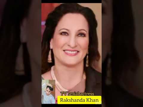 Rakshanda Khan (old and young) TV serial actress and model #shorts