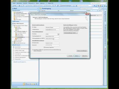Einrichten eines E-Mail-Kontos in Outlook 2007
