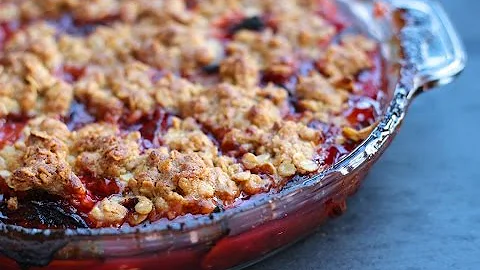 Dessert Recipe: Plum Crisp by Everyday Gourmet wit...