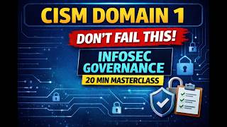 Pass CISM FAST 🚀 Domain 1 Explained in 20 Minutes (Governance Made Easy)