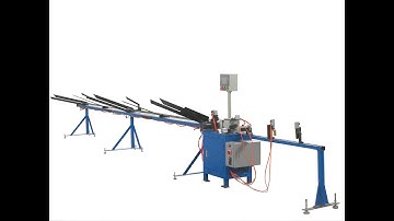 Fully automatic feeding and cutting tube machine