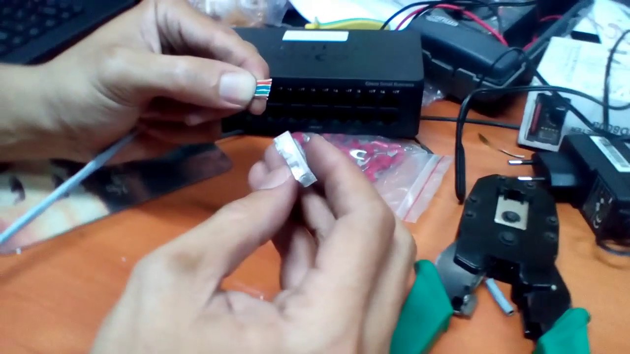 Tutorial cara  pasang RJ45 straight YouTube