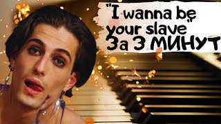 Как Научиться Играть Måneskin - I Wanna Be Your Slave На Пианино За 3 Минуты?!?!!
