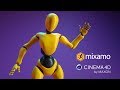Cinema 4D & Mixamo Tutorial  - Fast & Easy 3D Character Rigging & Animation