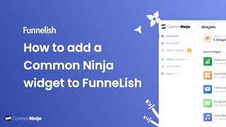 How to add a Common Ninja Widget to Funnelish