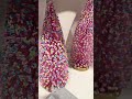 Raz 12" Pink Sprinkle Bottle Brush Trees Christmas Decoration 4606806