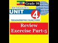 Mathematics Grade 10 Unit 4 Review Exercise Part 5 MathT 21 