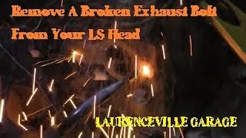 How to remove a broken exhaust manifold bolt from a Chevy 4.8, 5.3, 6.0  LS aluminum head