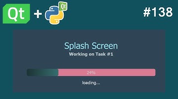Create a Modern Style Splash Screen | PyQt5 Tutorial