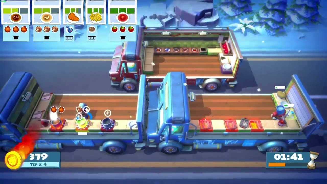 Overcooked AYCE Original Overcooked Level 3-3 4-stars Solo