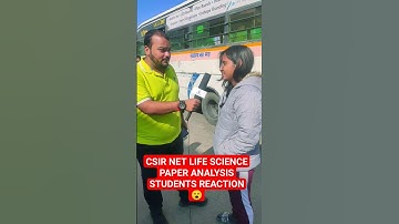 CSIR NET LIFE SCIENCE Exam Analysis Students Reaction 😲#shorts #csir #csirnet #csirnetexamanalysis