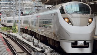 【なんとE655系の試運転と並ぶ!?】59M 特急ときわ59号勝田行き E657系カツK1編成(651系オマージュカラー)東京駅8番線停車!