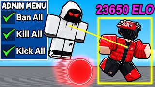 admin commands vs #1 player in blade ball