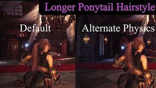 【MHW-MOD】Default vs. Alternate Physics【Ponytail】