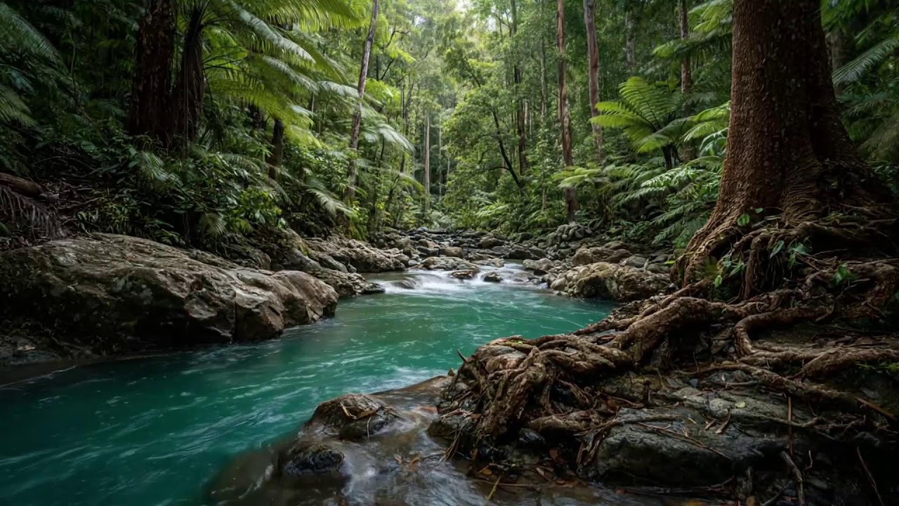 Relaxing Forest River Ambience with Long-Form Continuous Flow to Support a Peaceful Room Setting