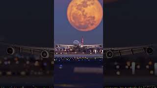 Turkish Airlines A340 ✈️ Smooth Landing in Dubai 🌆 | Aviation #shorts
