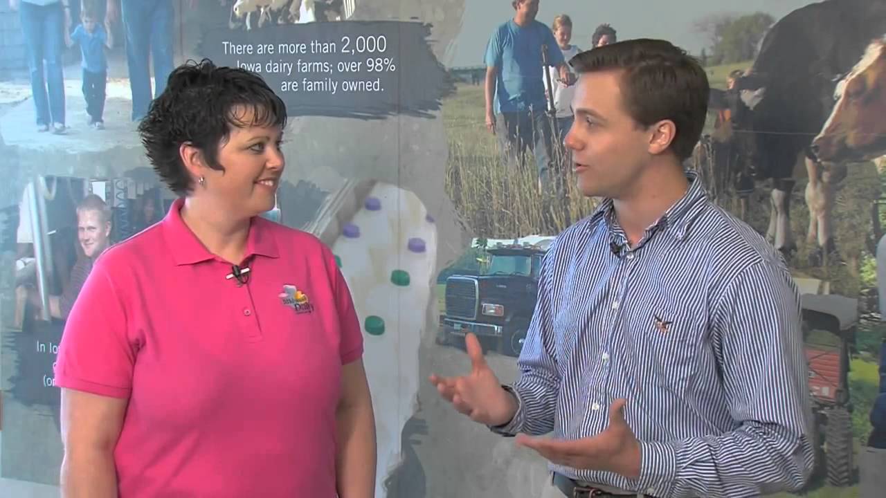 Chris Freland with the Midwest Dairy Association and Brandon Brockshus