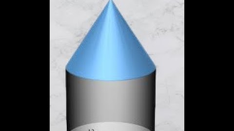 How to Construct surface of Cone +cylinder use GeoGebra