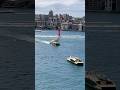 2025 SailGP Sydney, Emirates Great Britain foils past the Sydney Opera House, final day #sailgp