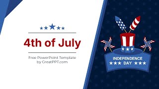4th of July PowerPoint Template & Google Slides Theme by GreatPPT