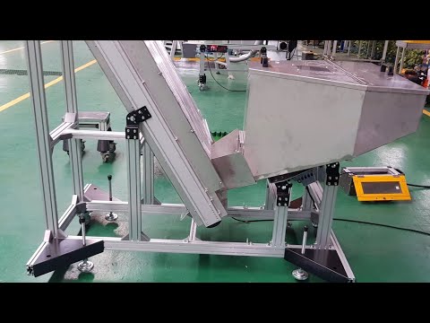 鋁擠型爬坡式含料斗輸送機
