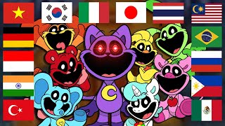 Poppy Playtime Chapter 3 Smiling Critters in different languages meme