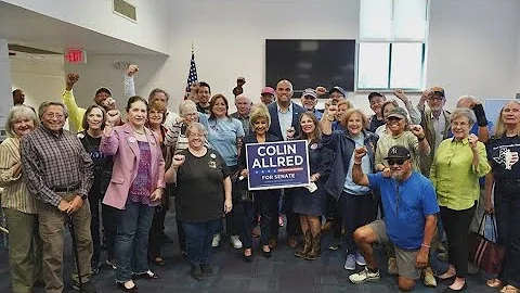 Colin Allred launches 2026 US Senate campaign in Texas