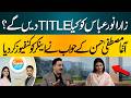 What Title Would He Give Zara Noor Abbas? | Agha Mustafa Hassan Leaves Anchor Confused